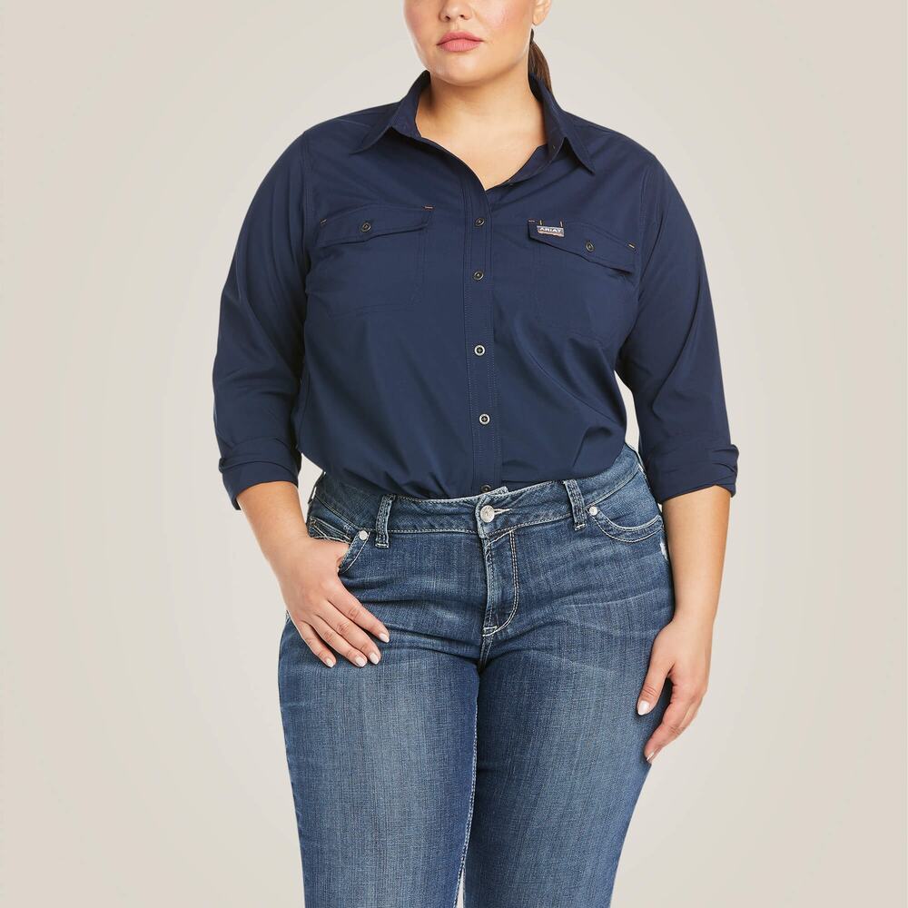 Ariat Women's Rebar Made Tough VenTEK DuraStretch Work Shirt 3X NWT